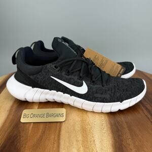 Nike Free Run 5.0 Men’s Size 9 Black White Running Shoes Sneakers CZ1884-001